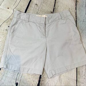 4 J.Crew Light Gray Chino Shorts